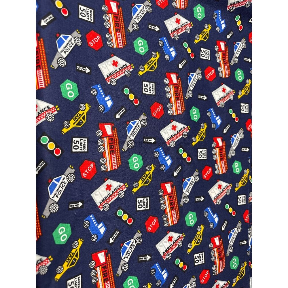 Kids Traffic Print Fabric 23x34" By Jo-Ann Quilting Sewing Crafts